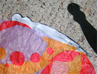 Gluing the wings onto body