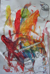 Megan’s mouse painting