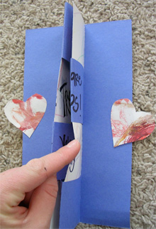 prying open the center pf valentine