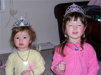 The girls in their new jewels