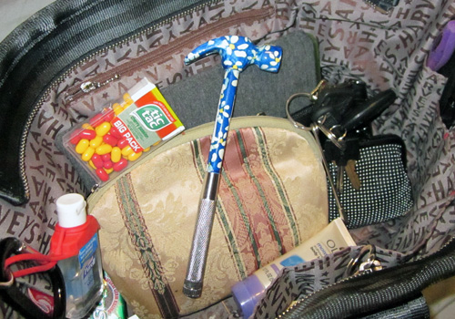 hammer in purse