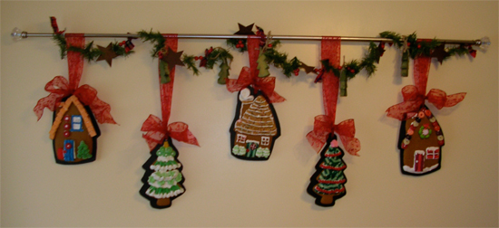 Gingerbread cookie garland