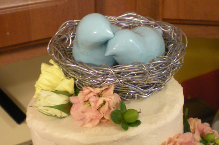 wedding cake birds